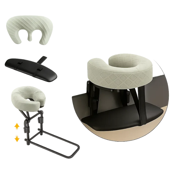 Adjustable Face-Down Massage Headrest