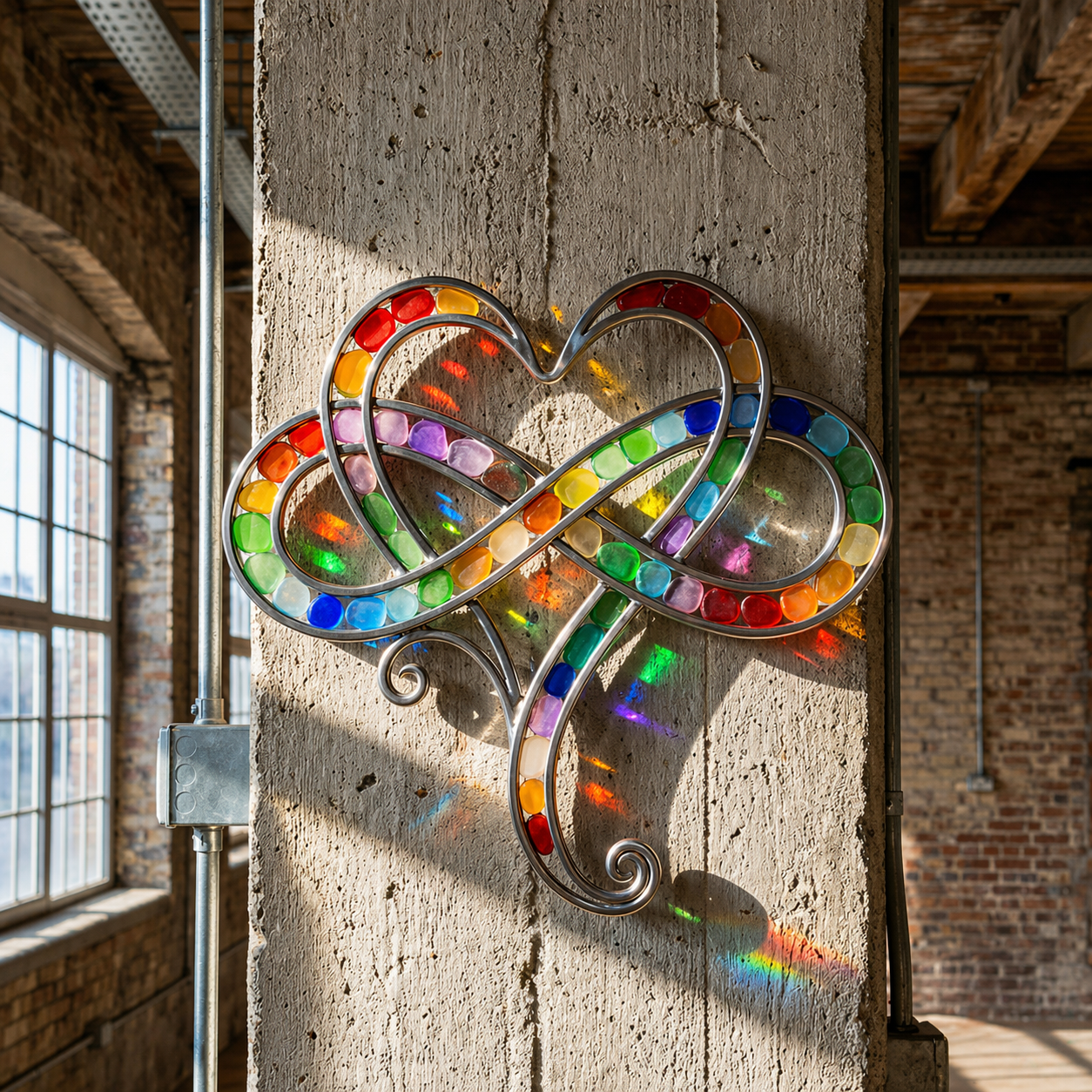 Sea Glass Infinity Heart Decor 💖✨