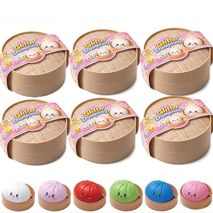 Dumpling Squishies, Glitter Dumpling Mystery Box