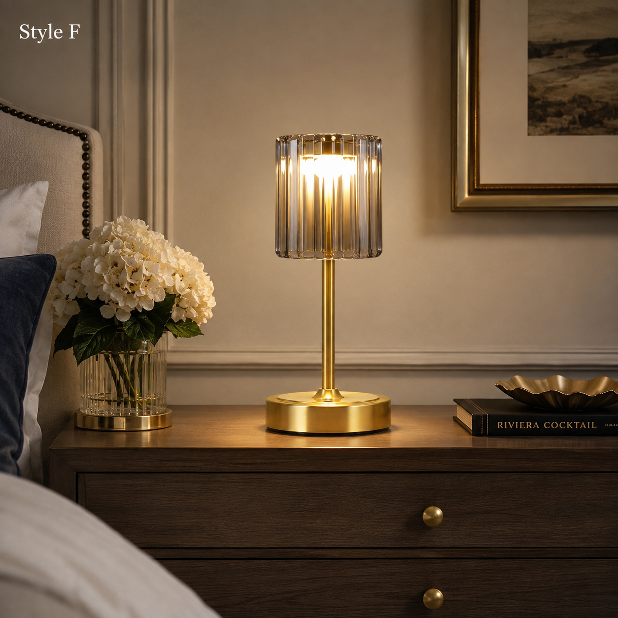 Elegant Cordless Glass Touch Table Lamp – A Portable Glow That Transforms Any Space ✨