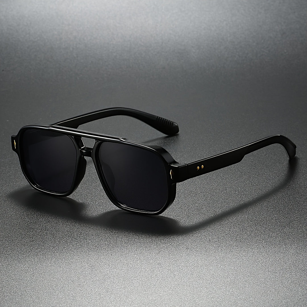 Retro Square Aviator Sunglasses