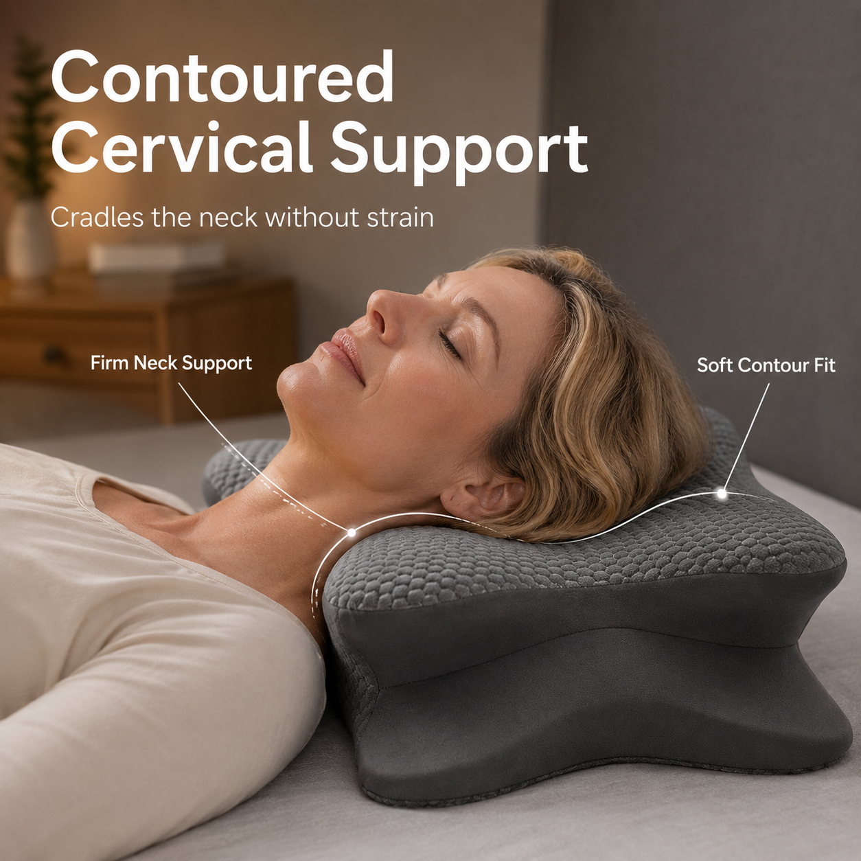 Heated Ergonomic Neck & Shoulder Pillow