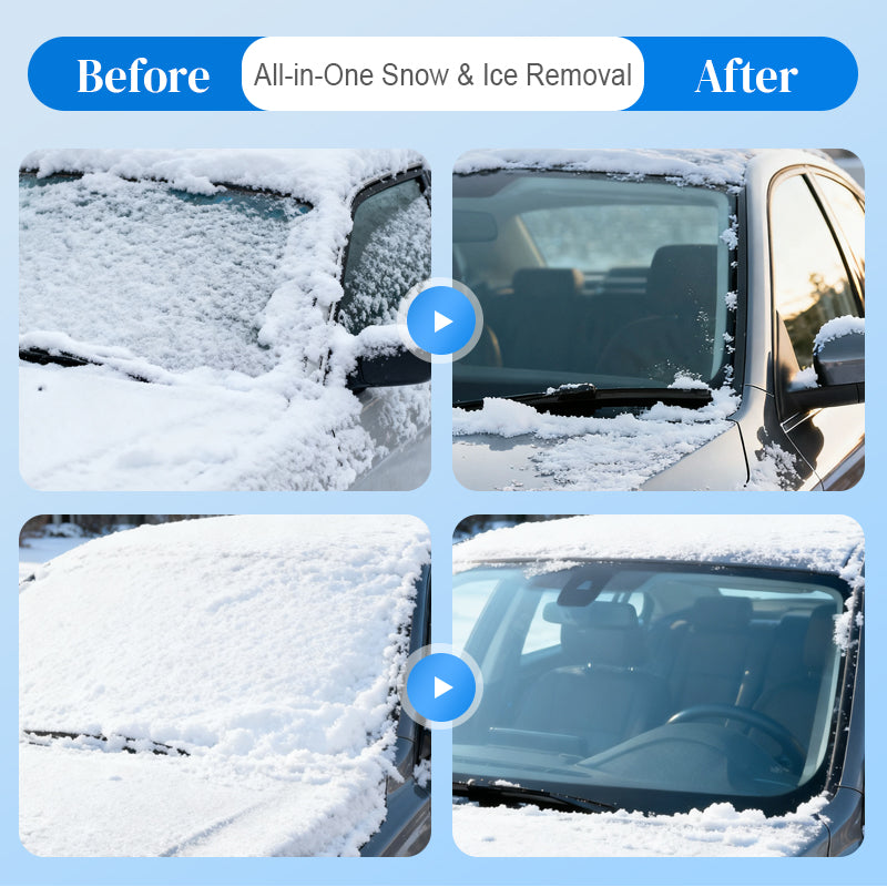 🔥This Week Special Offer 49% OFF🔥Dual Head Snow Broom with Ice Scraper for Car