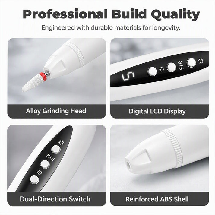 Electric Nail Grinder for Thick Nails — Safe, Painless & Easy-Reach for Seniors