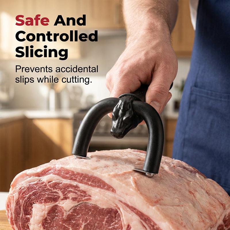 🥩 Handheld Fat Trimmer for Beef & Pork, Portable Meat Fat Remover Tool, Easy Brisket Trimming BBQ Kitchen Gadget