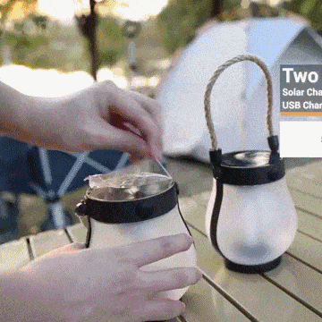 ✨Last Day Promotion--Dancing flame Solar Lantern Outdoor Lights