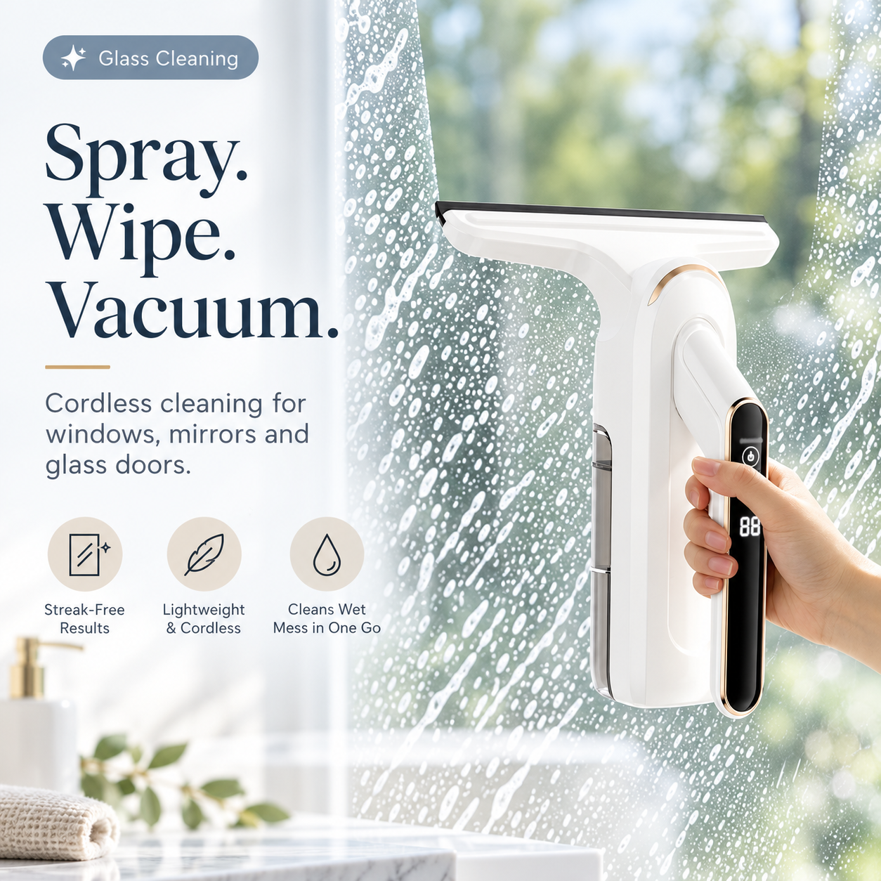Cordless Electric Window Cleaner