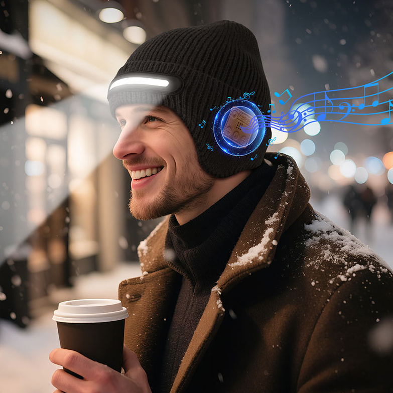 Bluetooth Beanie with Light
