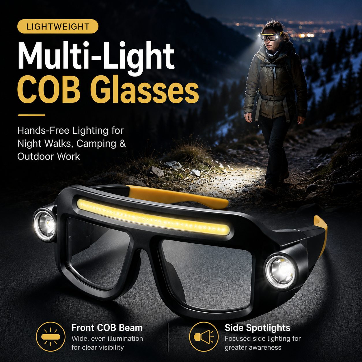COB Light-Up Safety Glasses