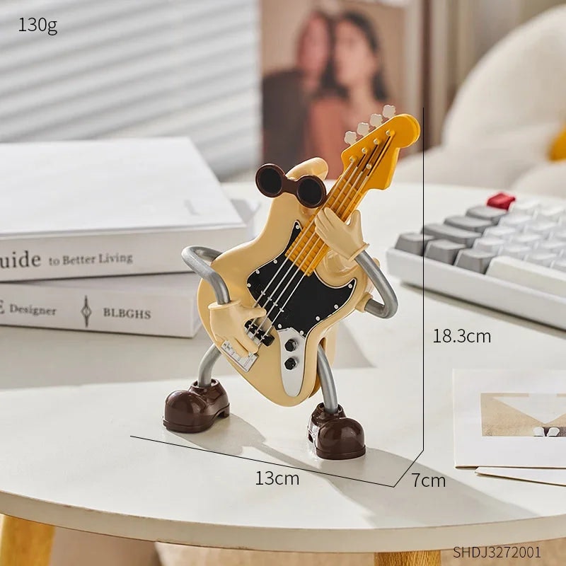 Funny Guitar Wind-Up Music Box Ornament