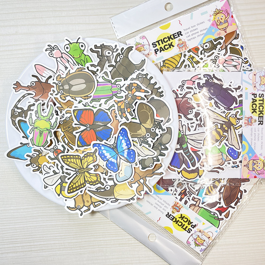 Cute insect sticker Pack 40 pieces 
