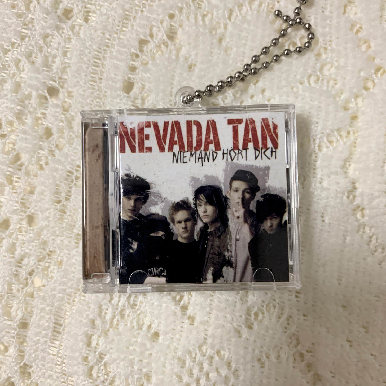 Nevada Tan Little CD Album Cover Keychains - Niemand Hört Dich