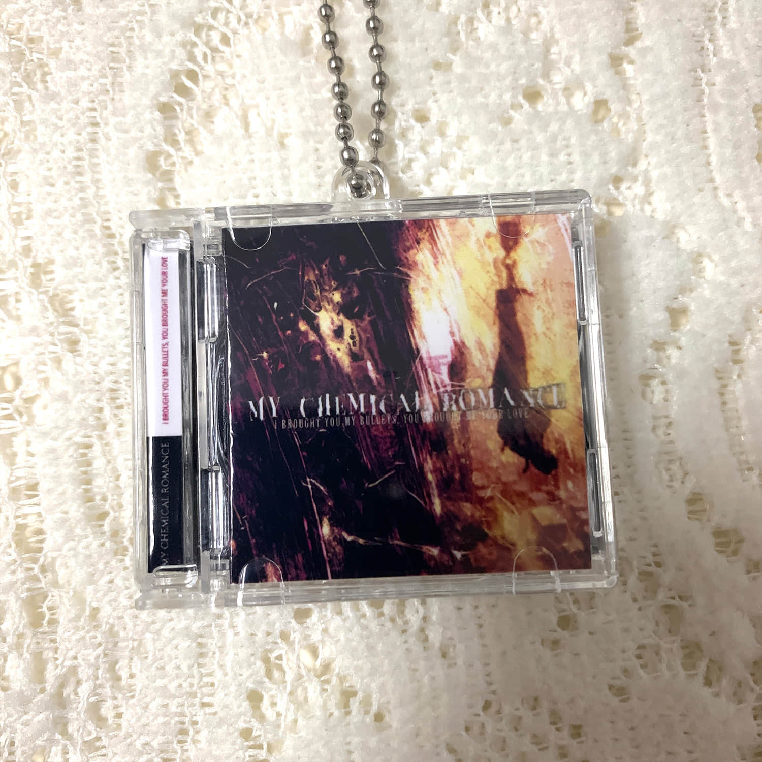 My Chemical Romance Little CD Album Cover Keychains  - The Black Parade - Brought You My Bullets, You Brought Me - Three Cheers For Sweet Revenge