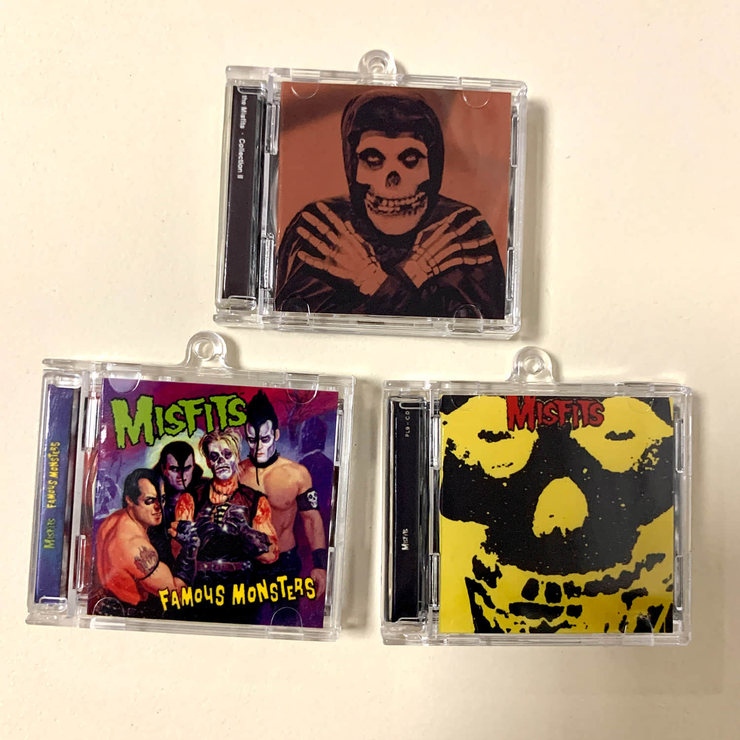 Misfits Little CD Album Cover Keychains  - Famous Monsters -Misfits - Collection II