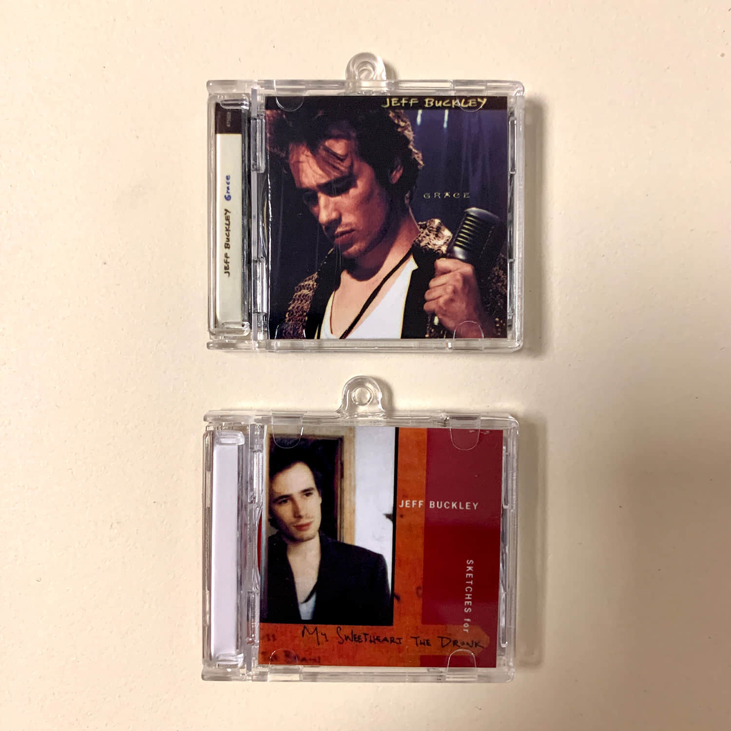 Jeff Buckley Little CD Album Cover Keychains  - Grace - Sketches For My Sweetheart The Drunk