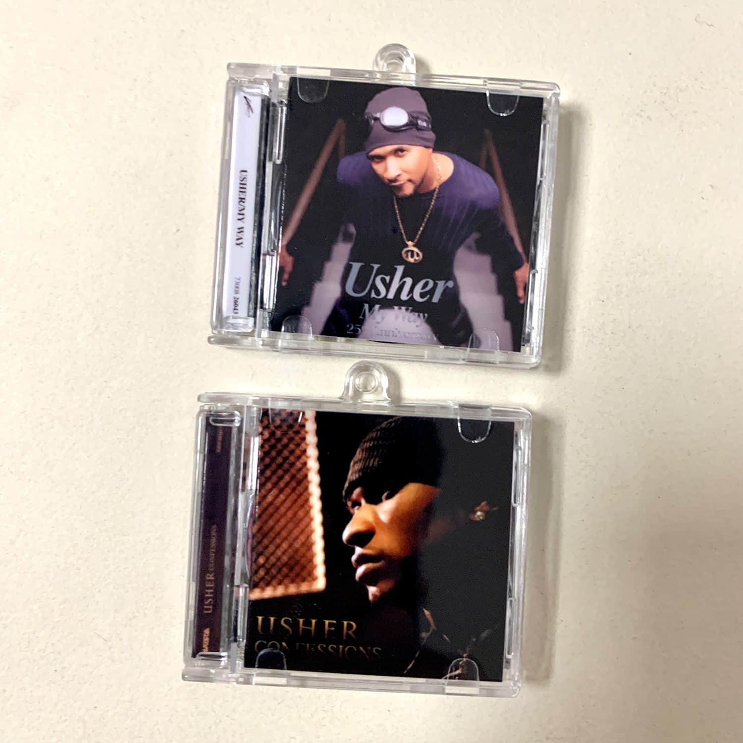 Usher Little CD Album Cover Keychains – My Way - Confessions