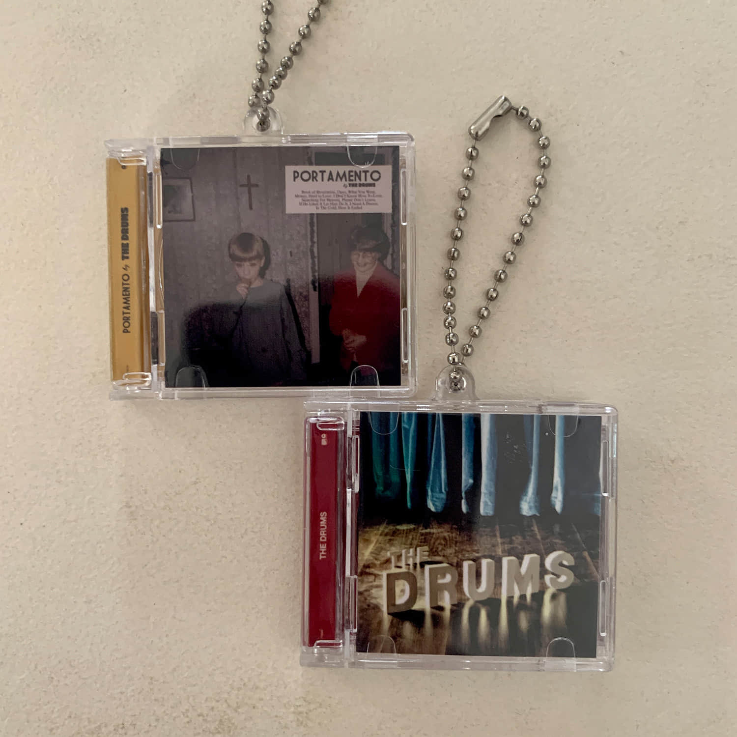 The Drums Little CD Album Cover Keychains  – Portamento - The Drums