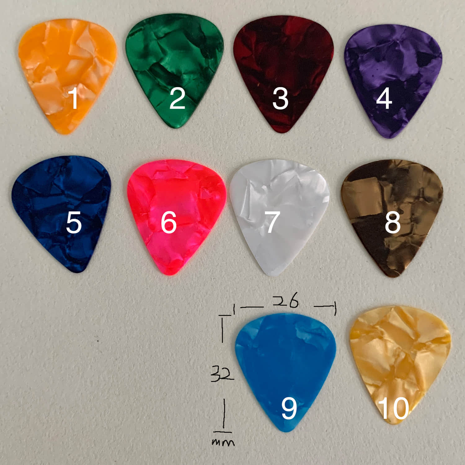 Guitar Pick Chaim Necklace