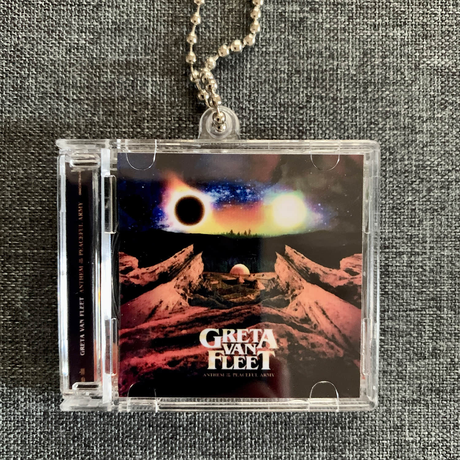 Greta Van Fleet Little CD Album Cover Keychains – Anthem Of The Peaceful Army