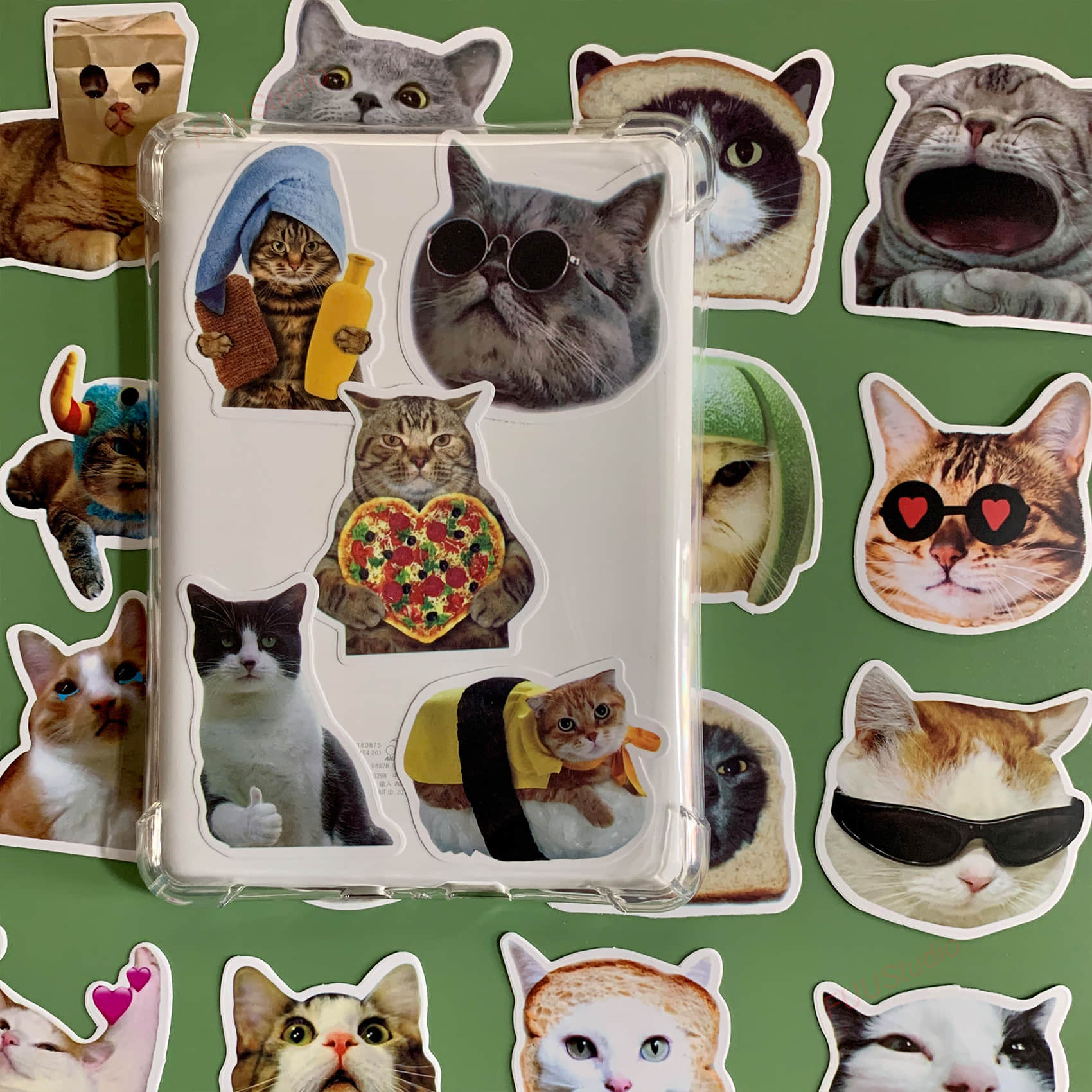 Cat emoji Sticker Pack 50 pieces-FUU Studio