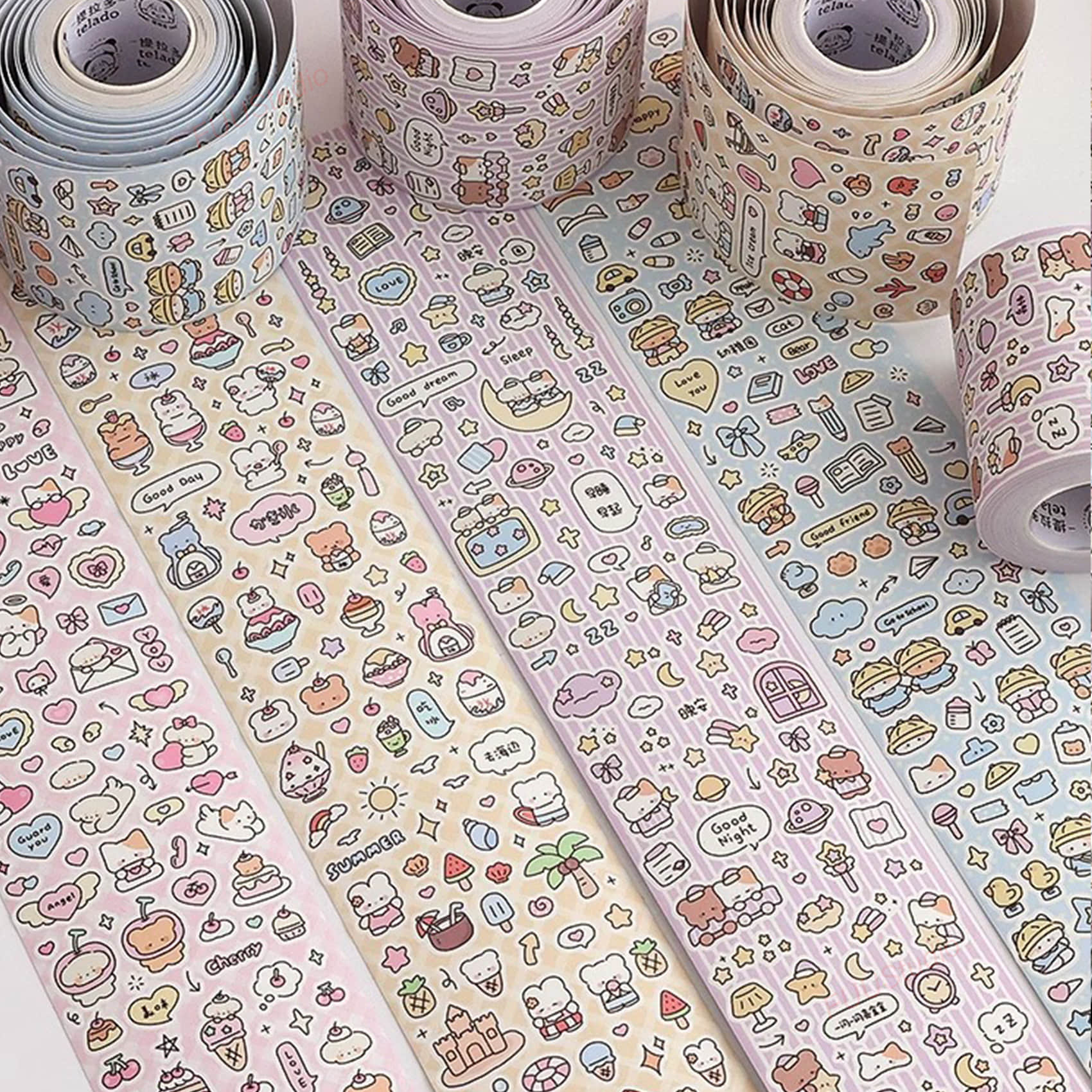 Cute wind doodle little pattern sticker tape-FUU Studio
