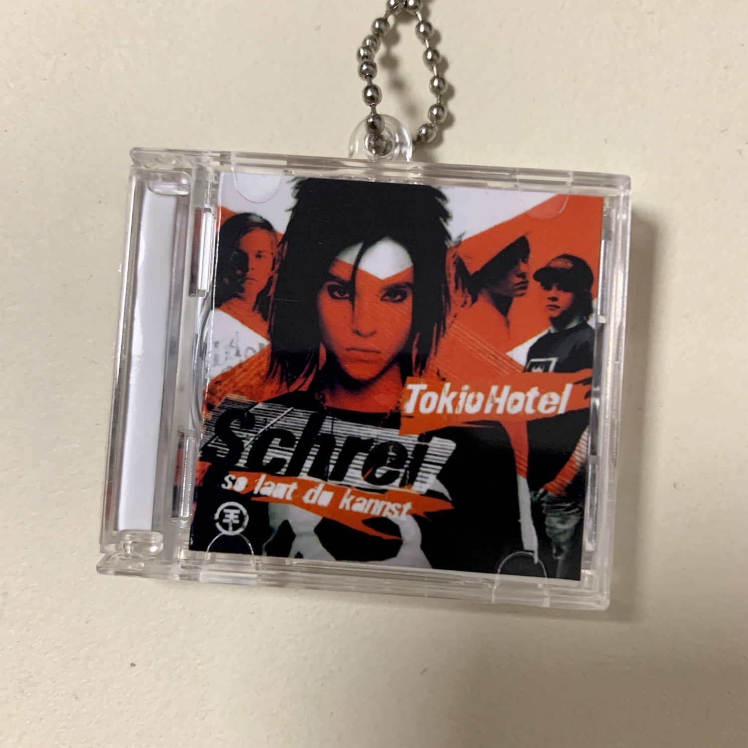 Tokio Hotel Little CD Album Cover Keychains - Scream - Schrei - Schrei - So Laut Du Kannst