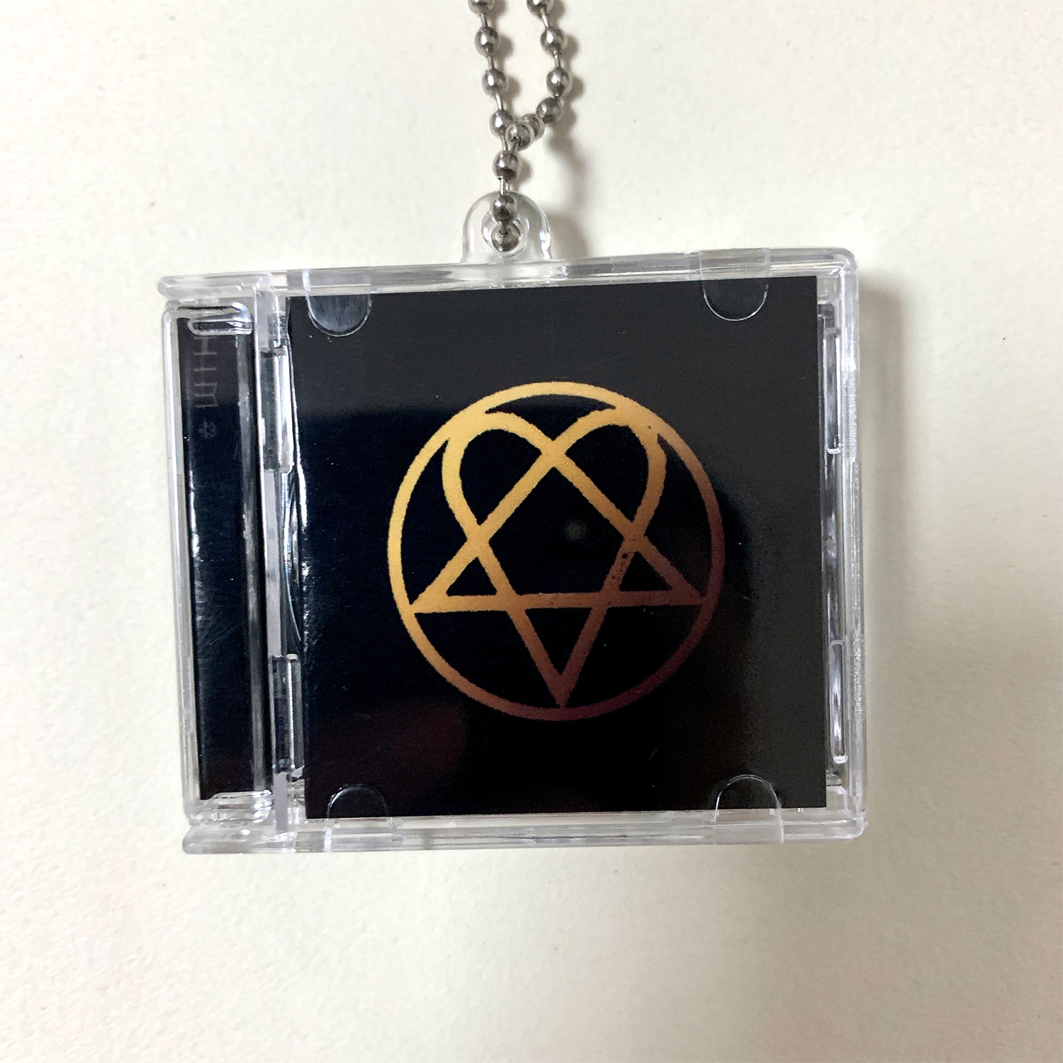 HIM Little CD Album Cover Keychains - Razorblade Romance -Dark Light -Deep Shadows And Brilliant Highlights -Greatest Lovesongs Vol. 666 -Love Metal