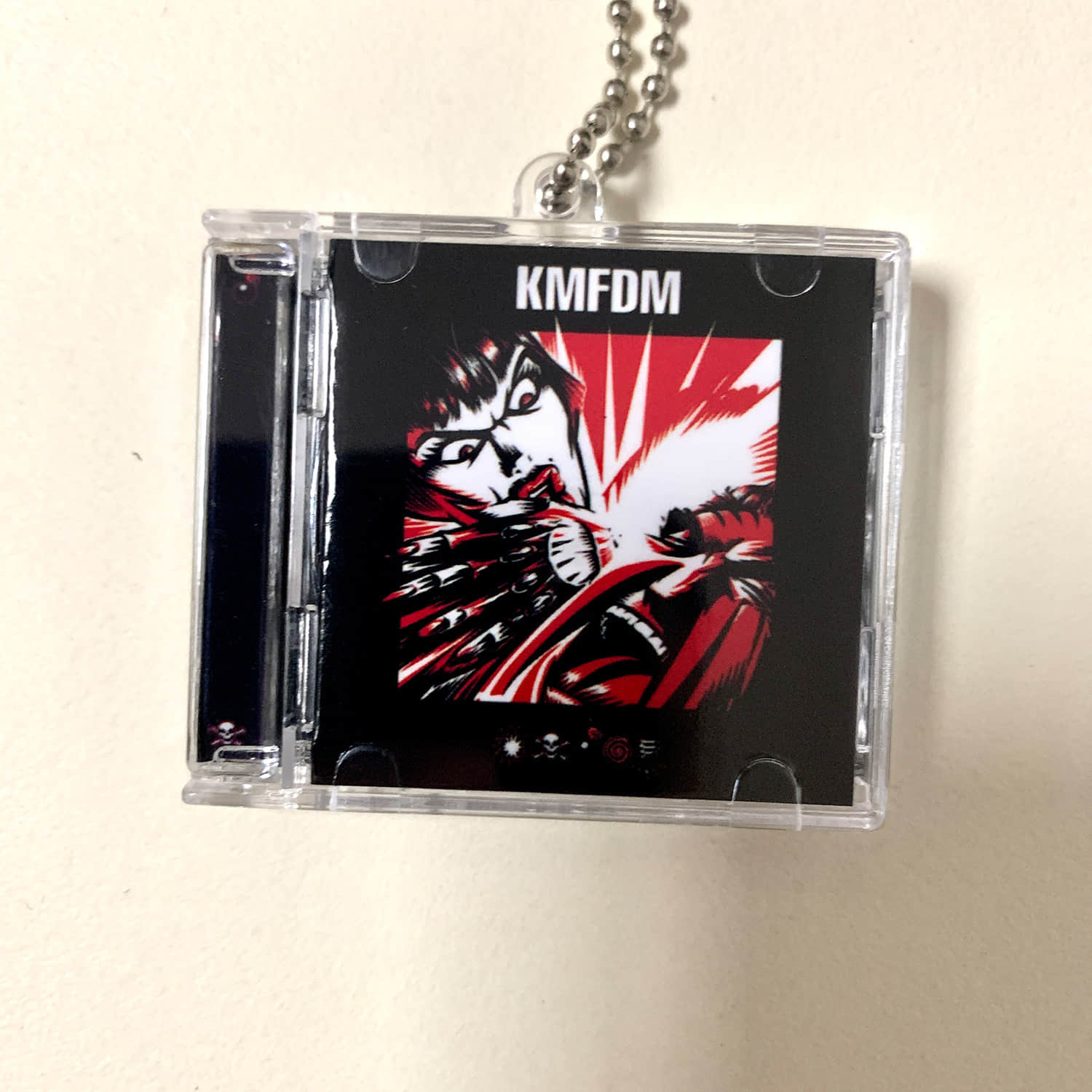 KMFDM Little CD Album Cover Keychains - Angst -Symbols