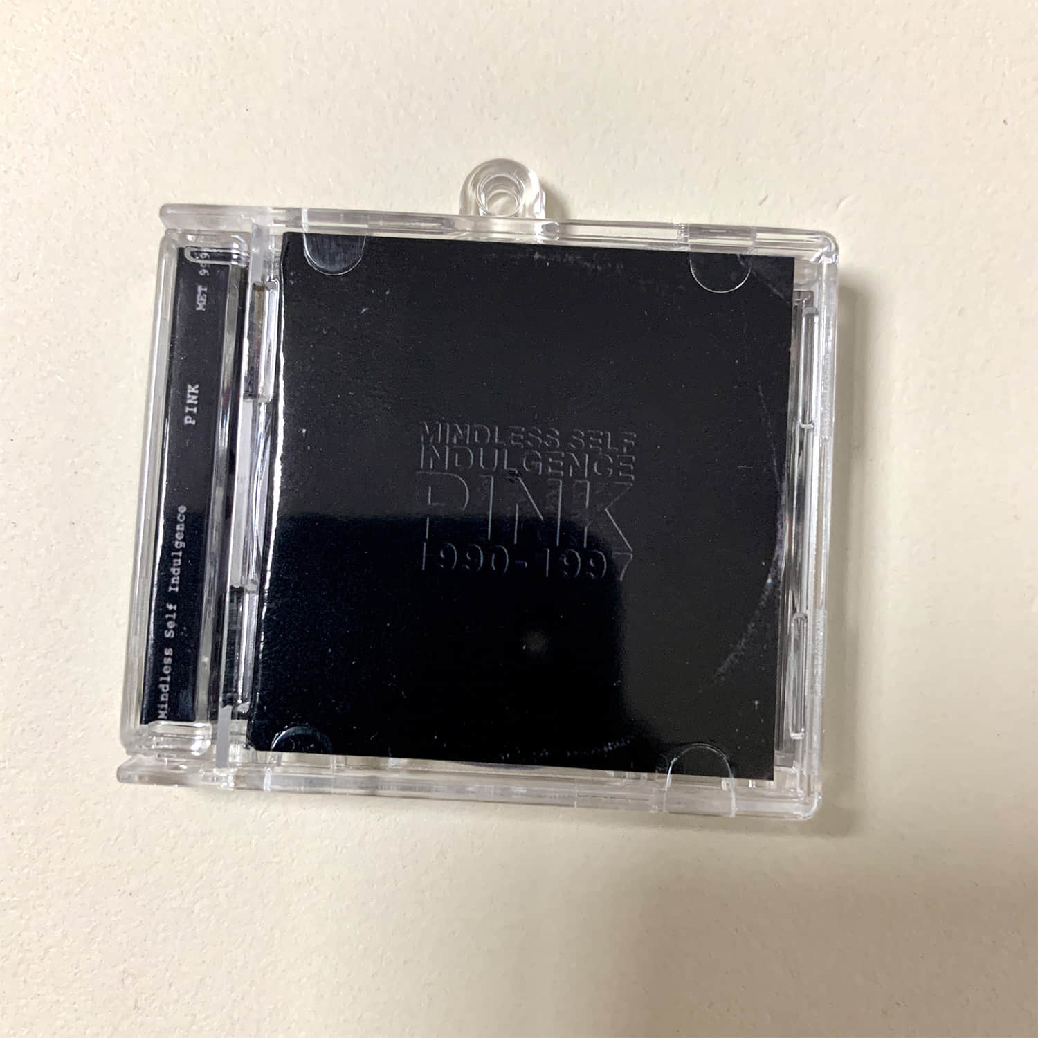 Mindless Self Indulgence(MSI) Little CD Album Cover Keychains - If -Frankenstein Girls Will Seem Strangely Sexy-pink