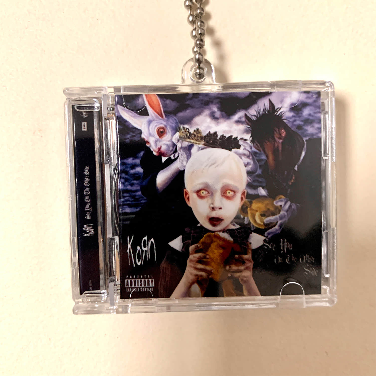 Korn Little CD Album Cover Keychains - Follow The Leader - Issues - Korn - See You On The Other Side