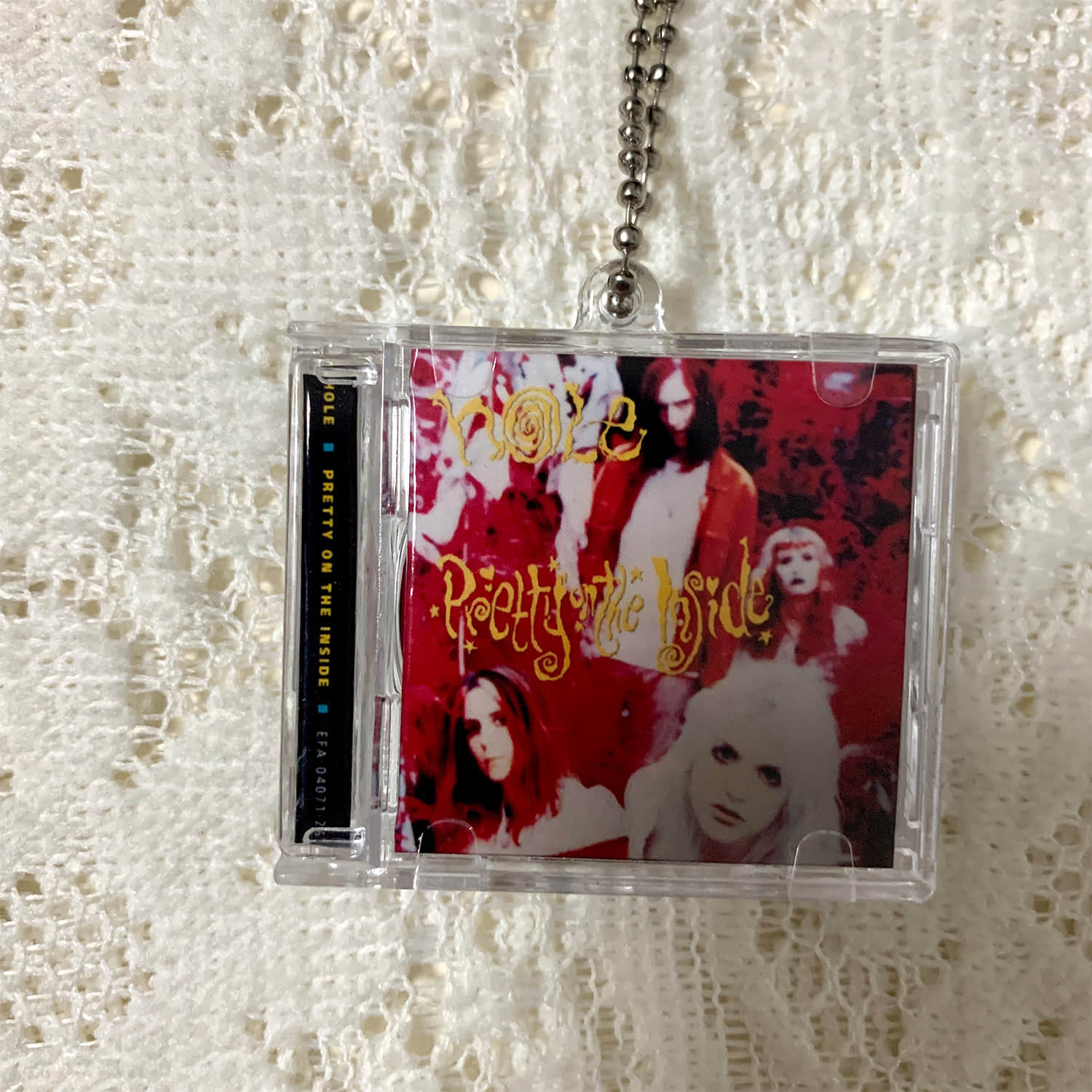 Hole Little CD Album Cover Keychains - Live Through This - Celebrity Skin -Pretty On The Inside