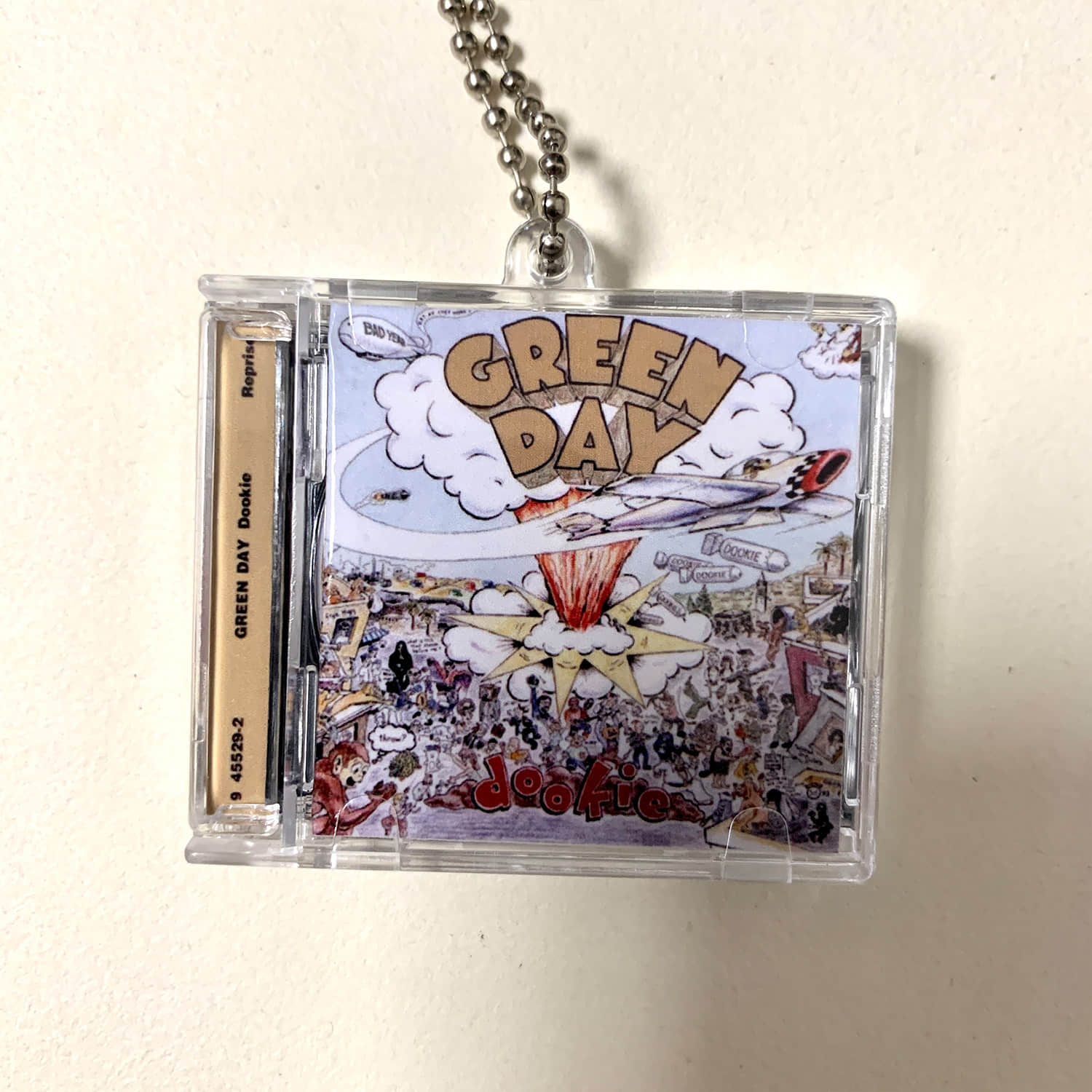 Green Day Little CD Album Cover Keychains  – Greatest Hits and Insomniac - American Idiot - Dookie - Warning - Kerplunk