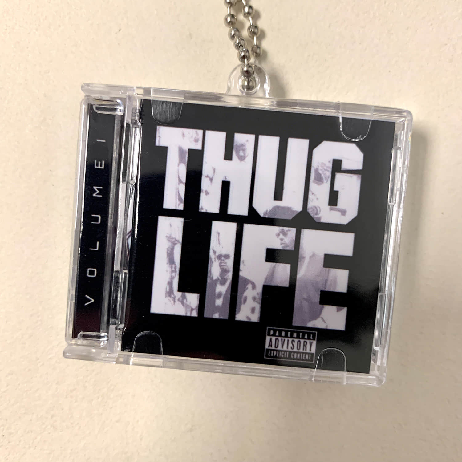 2Pac Little CD Album Cover Keychains – All Eyez On Me - Thug Life