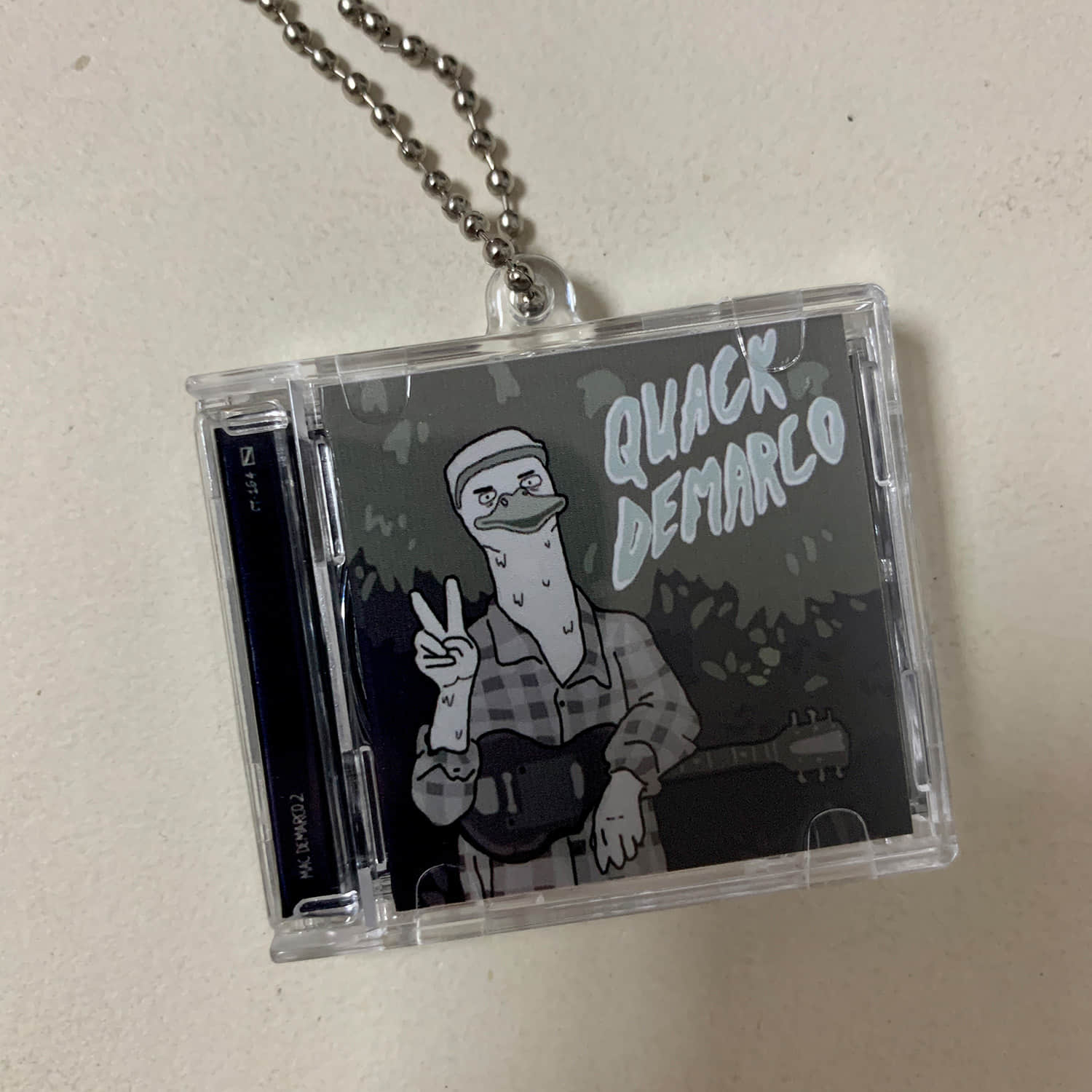 Quack Demarco - Pou Demarco - Mac Demarco Little CD Album Cover Keychains 