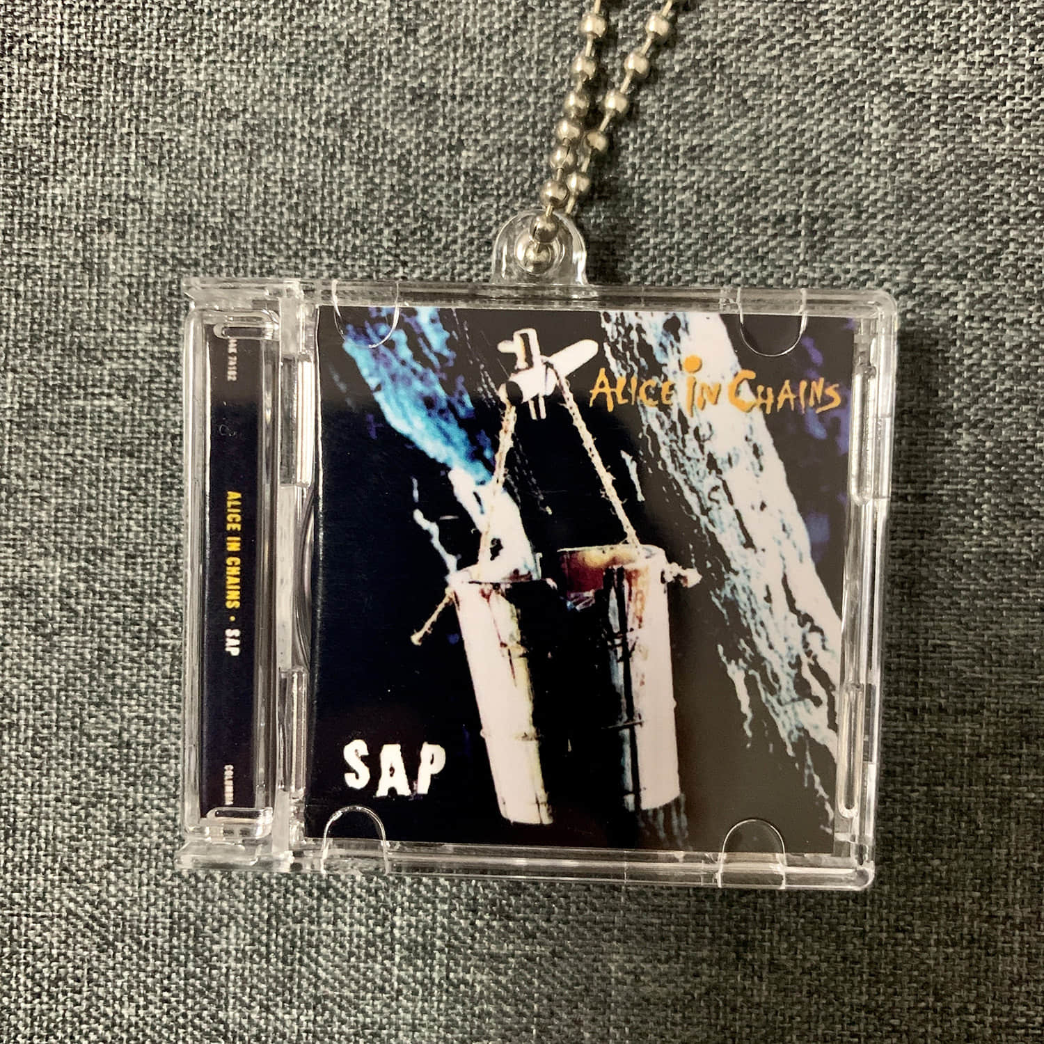 Alice In Chains Little CD Album Cover Keychains  - Facelift -Jar Of Flies -The Devil Put Dinosaurs Here -Dirt