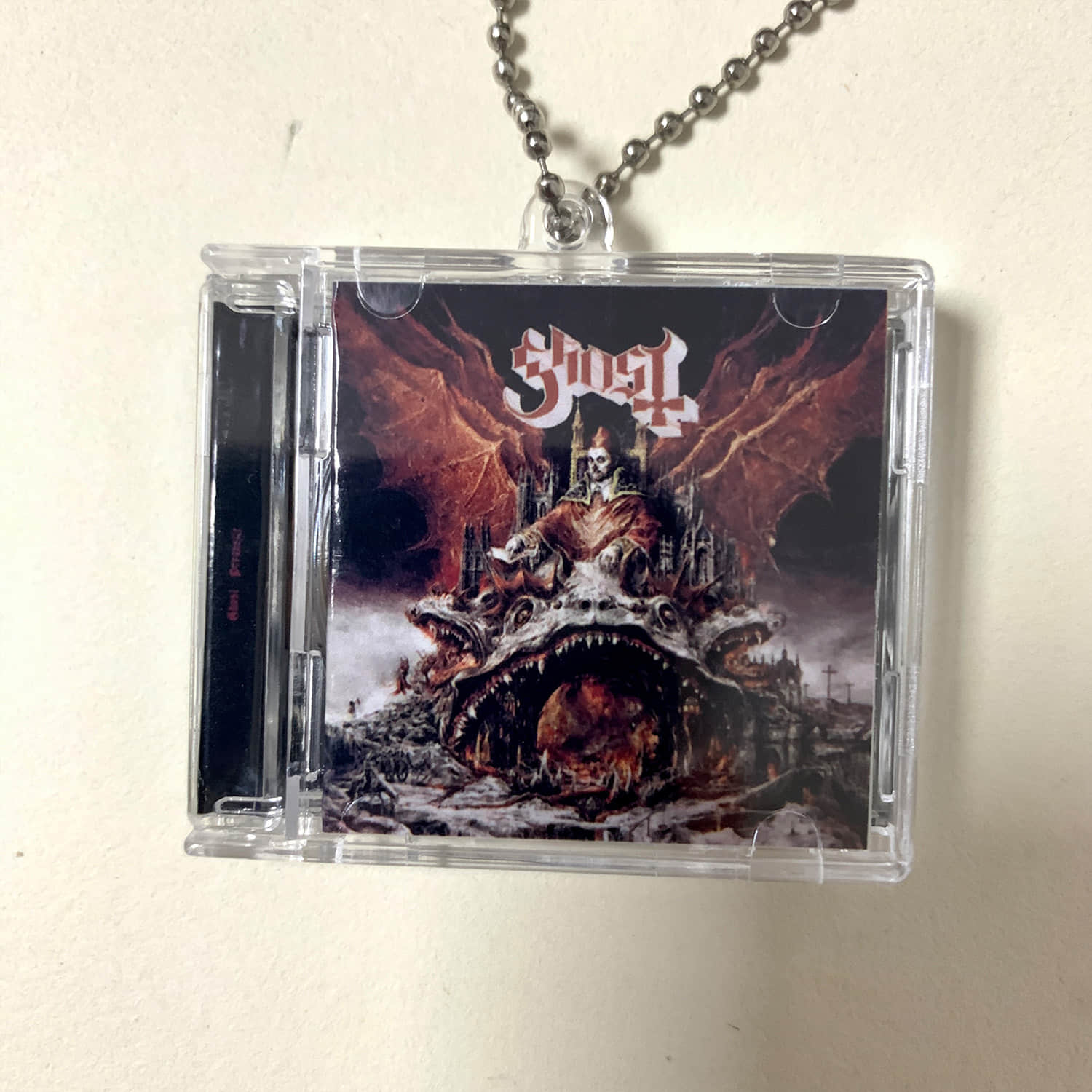 Ghost Band Little CD Album Cover Keychains - Impera - Meliora - Prequelle - Opvs Eponymovs