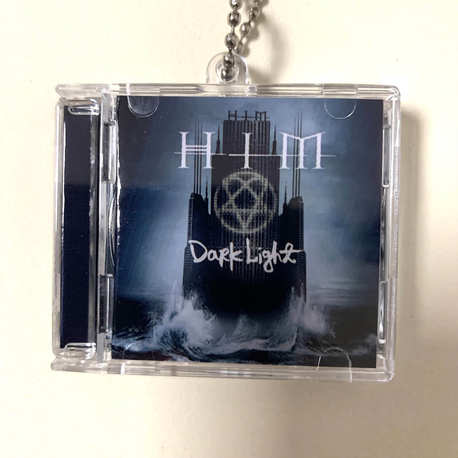 HIM Little CD Album Cover Keychains - Razorblade Romance -Dark Light -Deep Shadows And Brilliant Highlights -Greatest Lovesongs Vol. 666