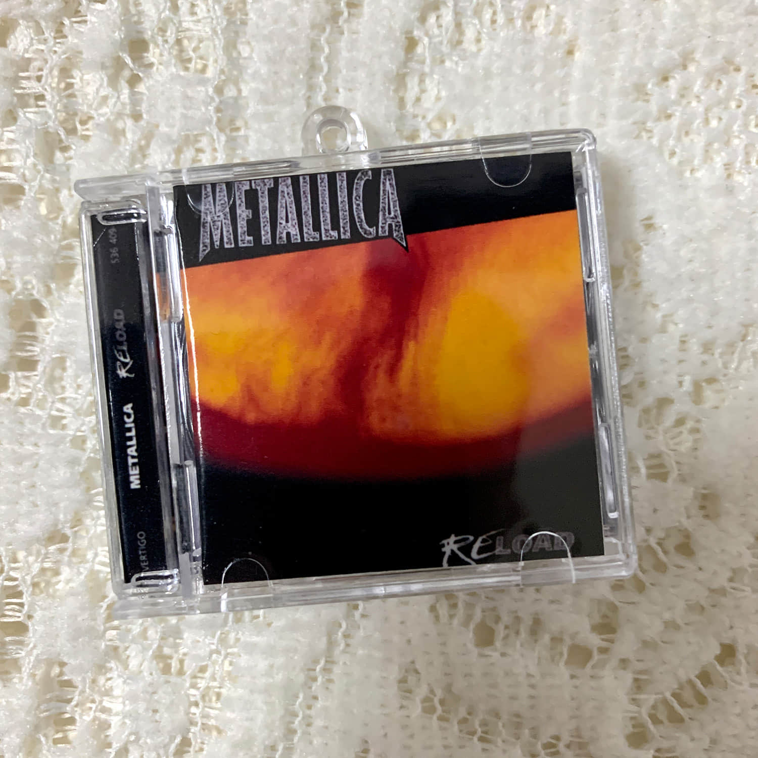 Metallica Little CD Album Cover Keychains - Kill Em All and Ride The Lightning and Load and And Justice for all and Reload and Load