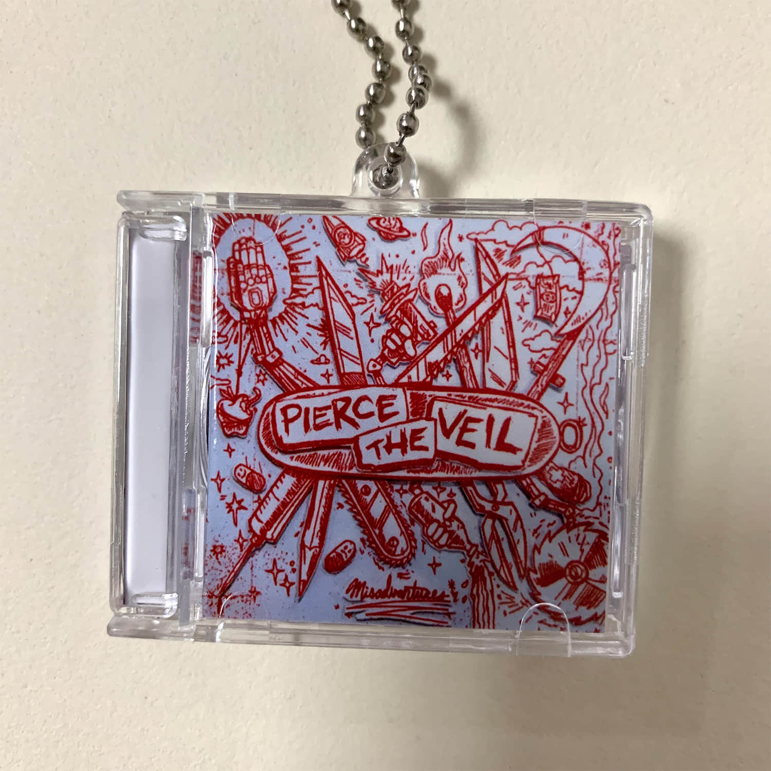 Pierce The Veil Little CD Album Cover Keychains - Collide With The Sky -  Selfish Machines -Misadventures -A Flair For The Dramatic