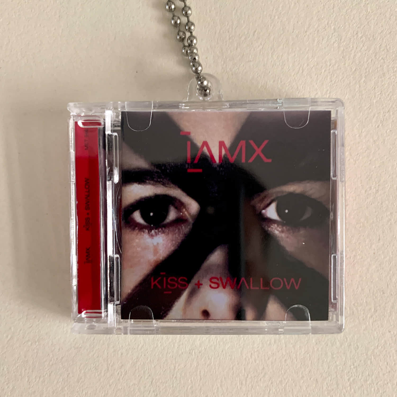IAMX Little CD Album Cover Keychains – Kiss + Swallow