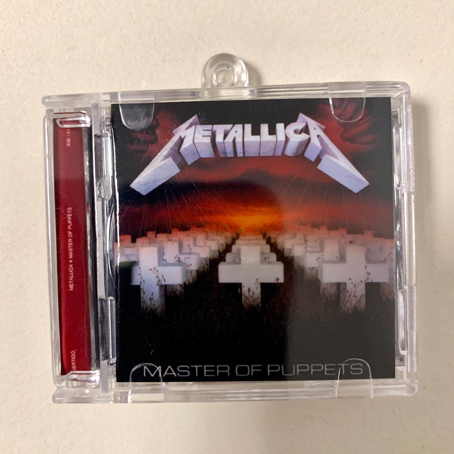 Metallica Little CD Album Cover Keychains - Kill Em All and Ride The Lightning and Load and And Justice for all and Reload and Load -Death Magnetic - Master Of Puppets