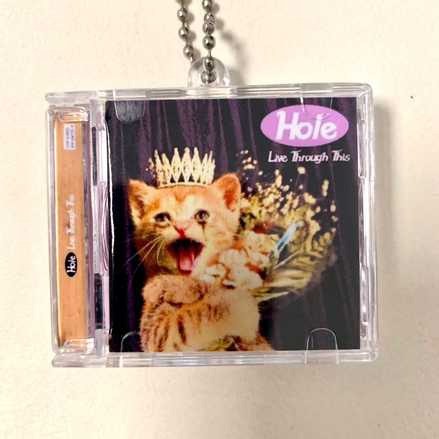 Part 3- Cat Cover Design Little CD Album Cover Keychains -TV Girl -David Bowie - Hole -Type O Negative