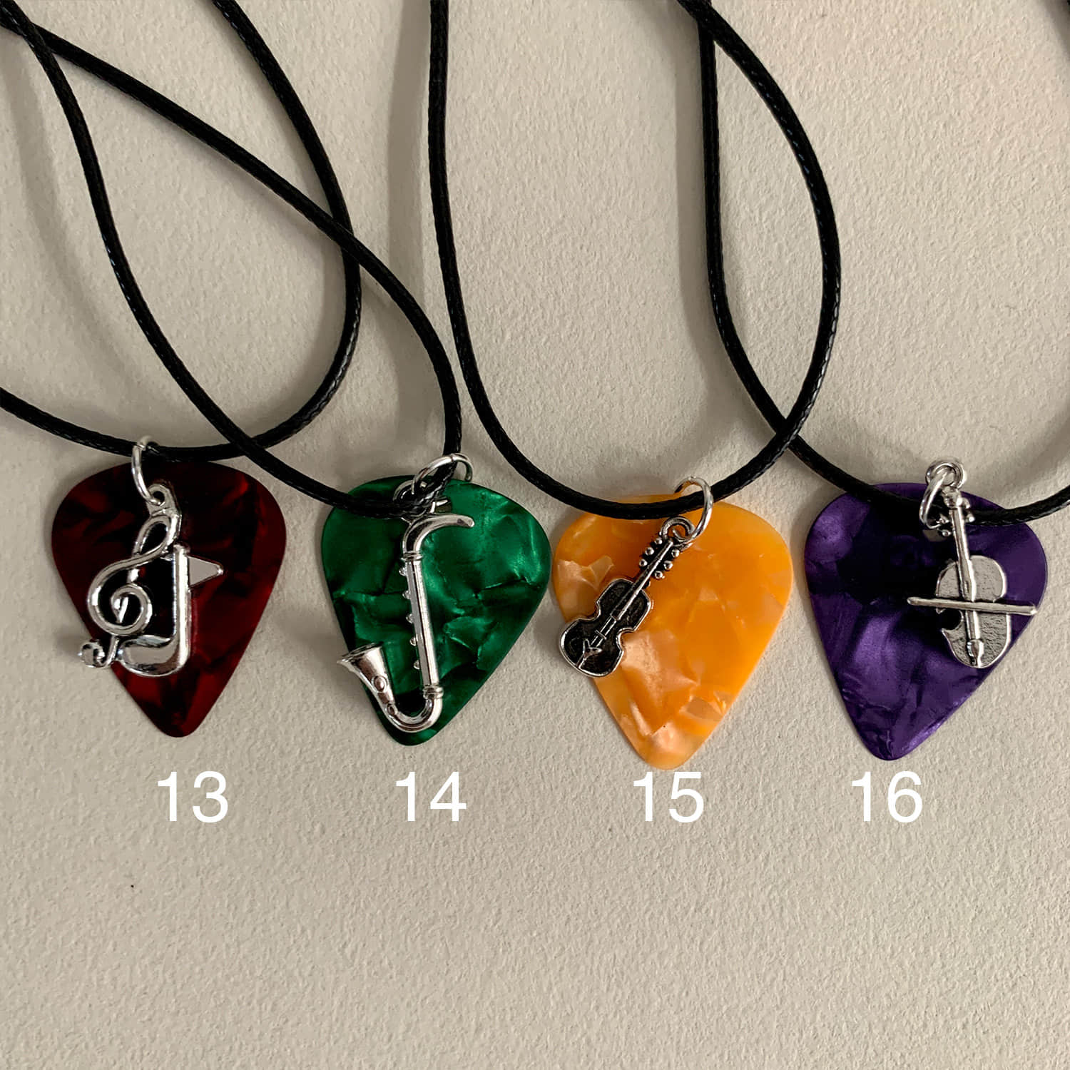 Guitar Pick Chaim Necklace