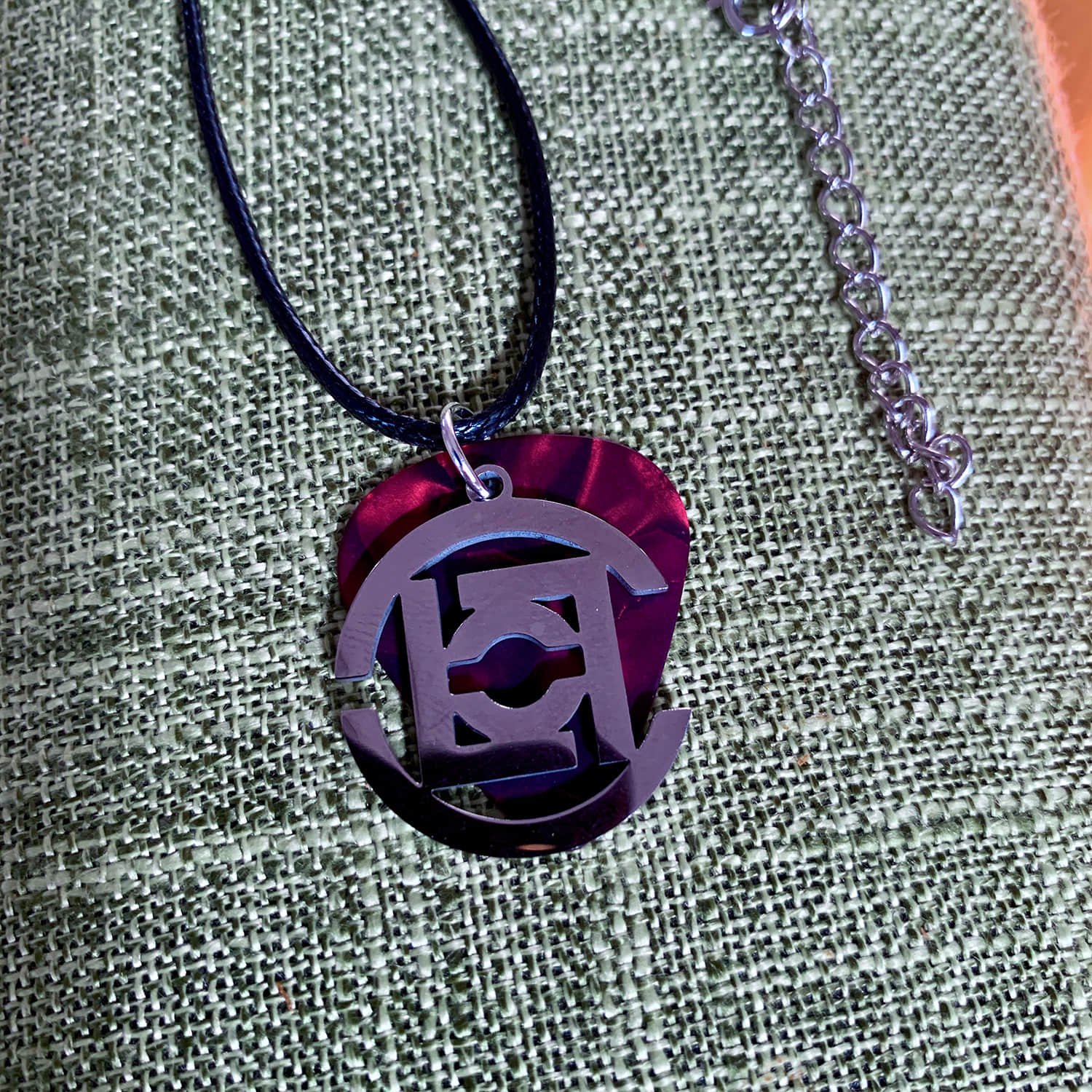 Custom Linkin Park Guitar Pick Necklace 