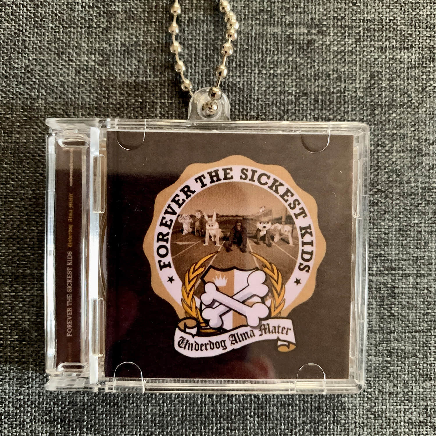 Forever The Sickest Kids Little CD Album Cover Keychains – Underdog Alma Mater