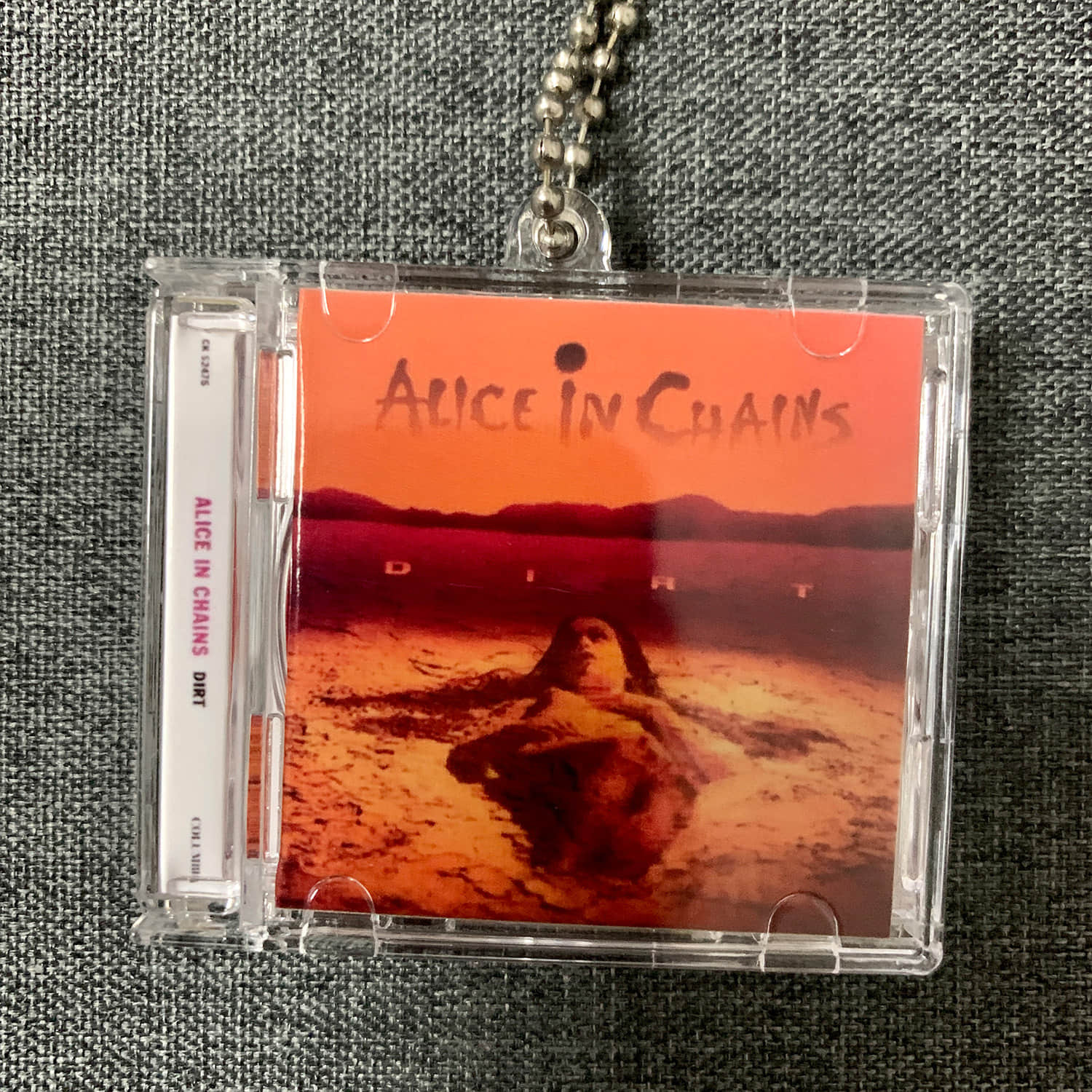 Alice In Chains Little CD Album Cover Keychains  - Facelift -Jar Of Flies -The Devil Put Dinosaurs Here -Dirt