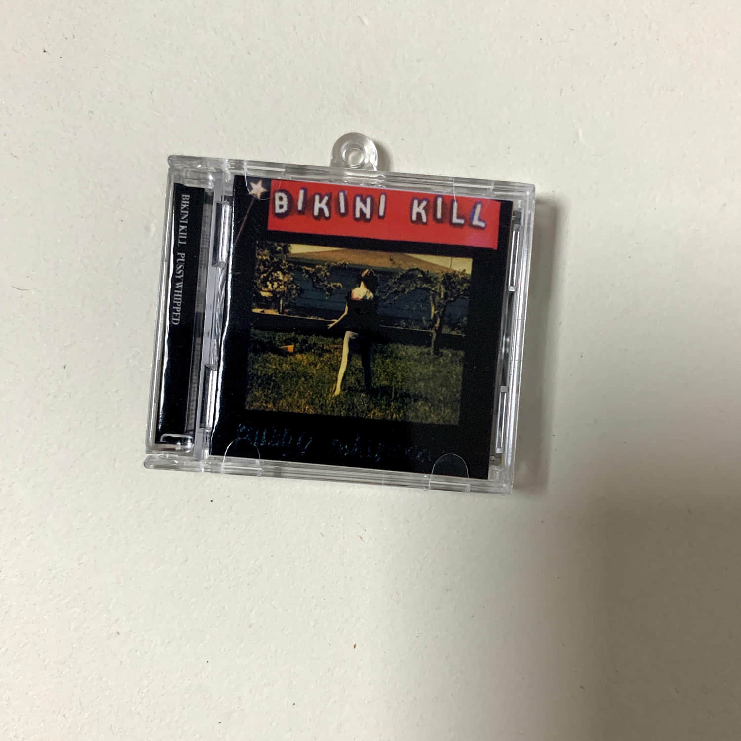 Bikini Kill Little CD Album Cover Keychains - The Singles and Pussy Whipped