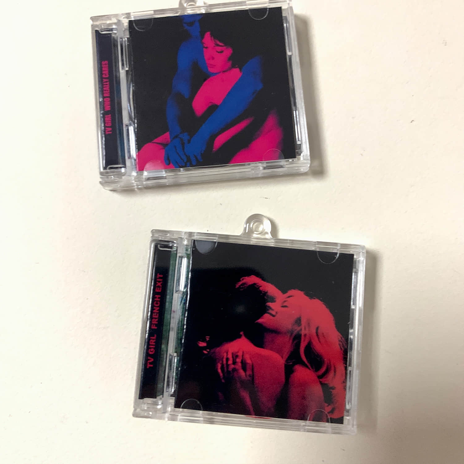 TV Girl Little CD Album Cover Keychains - French Exit -Who Really Cares