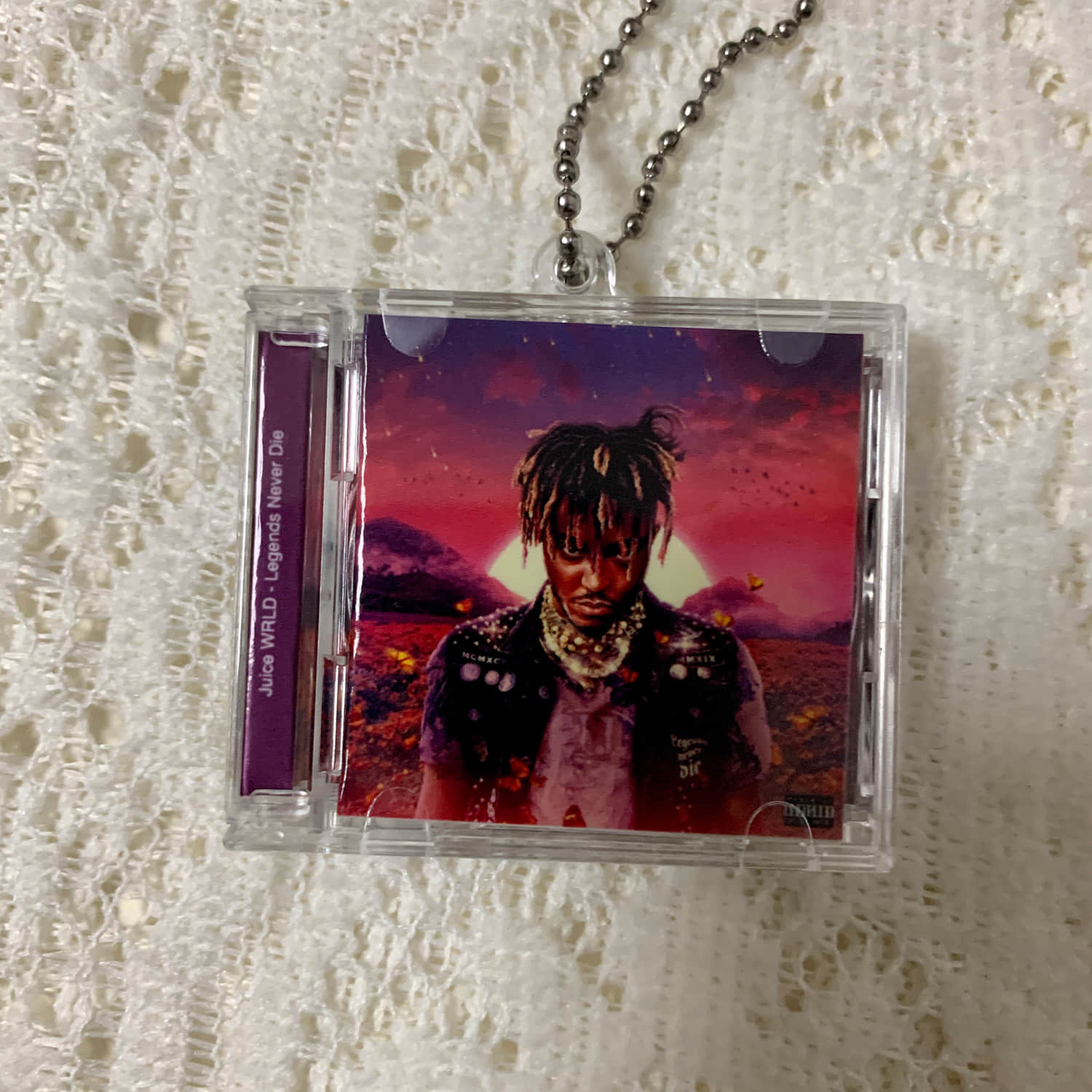 Juice WRLD Little CD Album Cover Keychains  - Legends Never Die