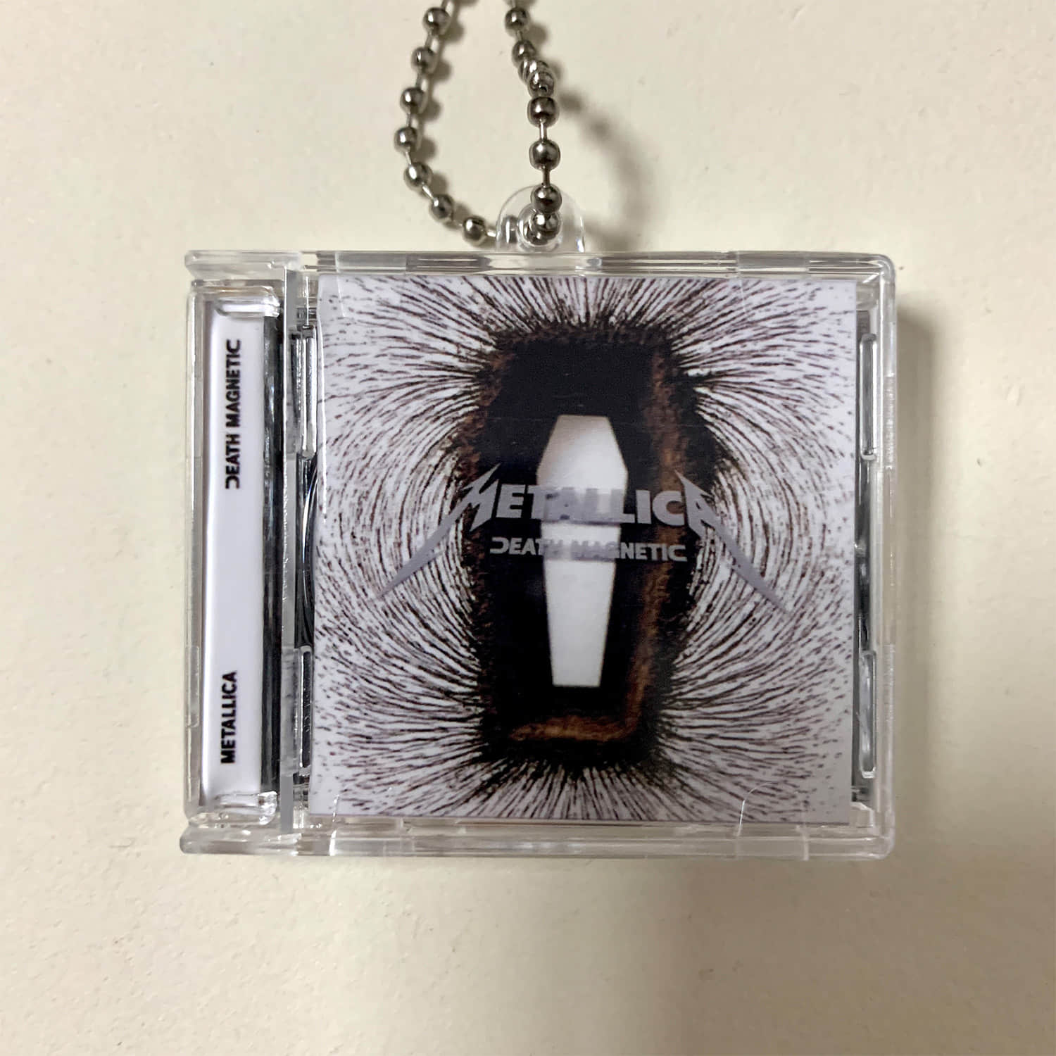 Metallica Little CD Album Cover Keychains - Kill Em All and Ride The Lightning and Load and And Justice for all and Reload and Load -Death Magnetic
